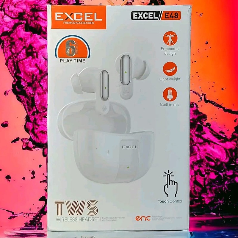 Excel E48 TWS Earbuds Bluetooth/ headset